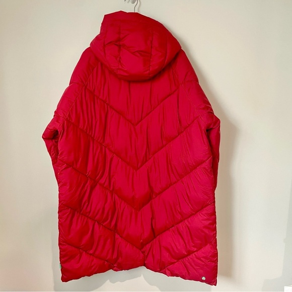 Save The Duck Jaceleyn Longline Puffer Jacket Red Size 1X - Picture 2 of 12